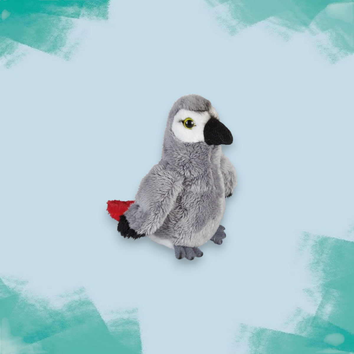 African Grey Parrot Small Soft Toy