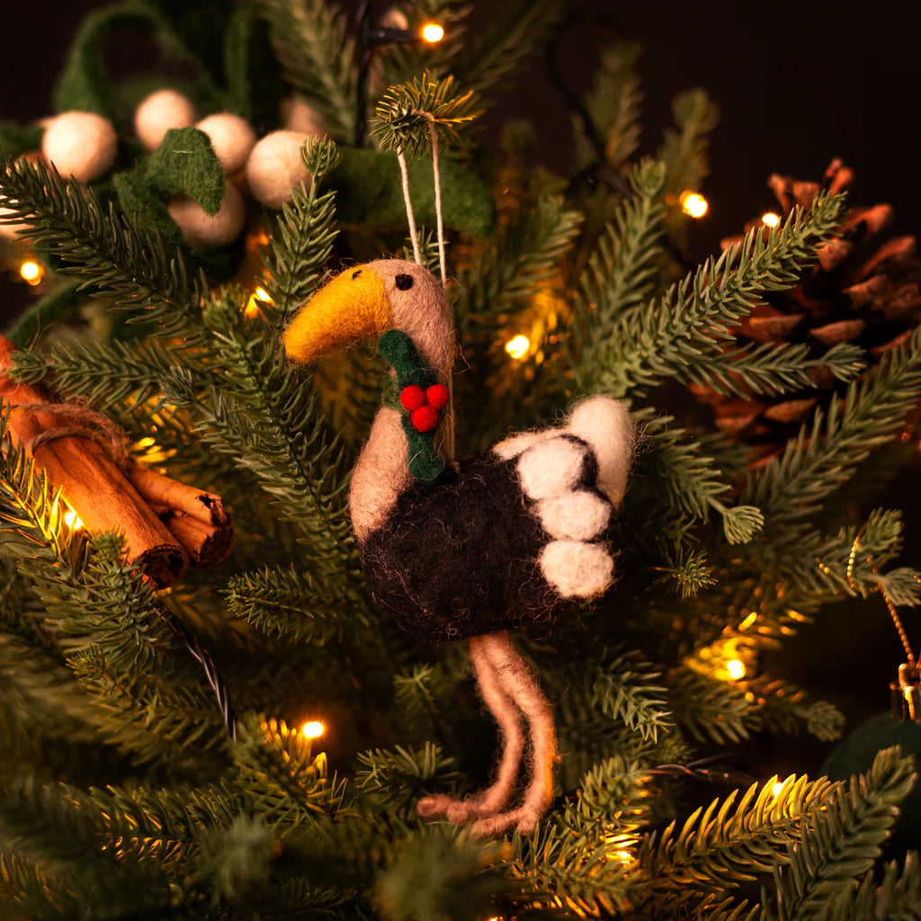 Ostrich Felt Christmas Decoration
