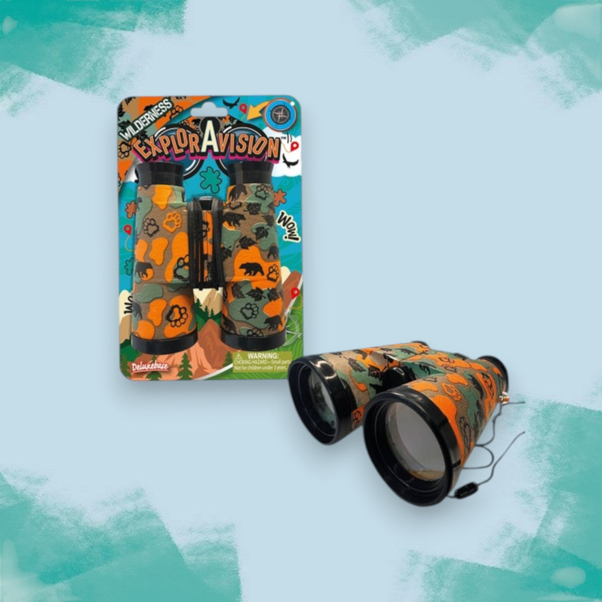 Exploravision Kids Binoculars - Wilderness Print