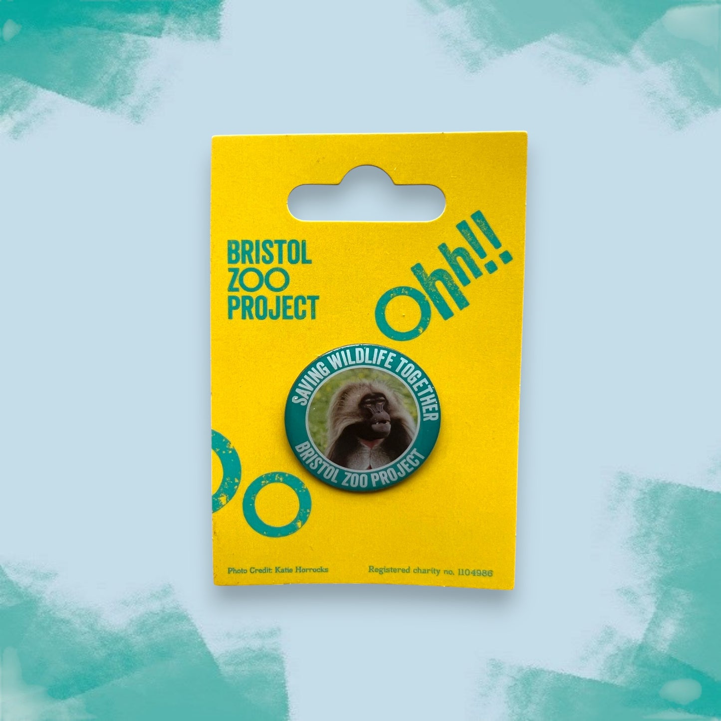 Bristol Zoo Project Pin Badge - Gelada