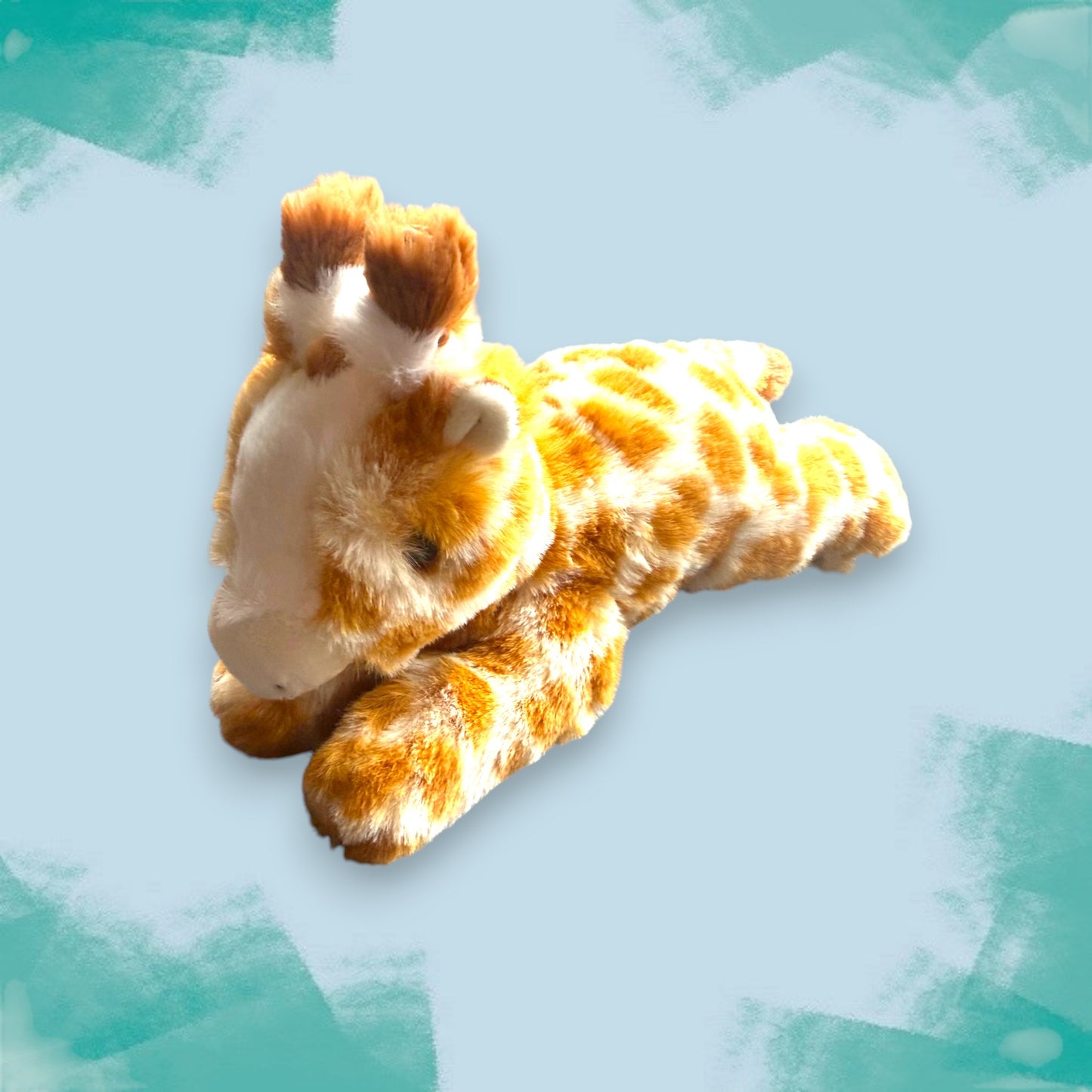 Ecosoft Lying Giraffe Soft Toy