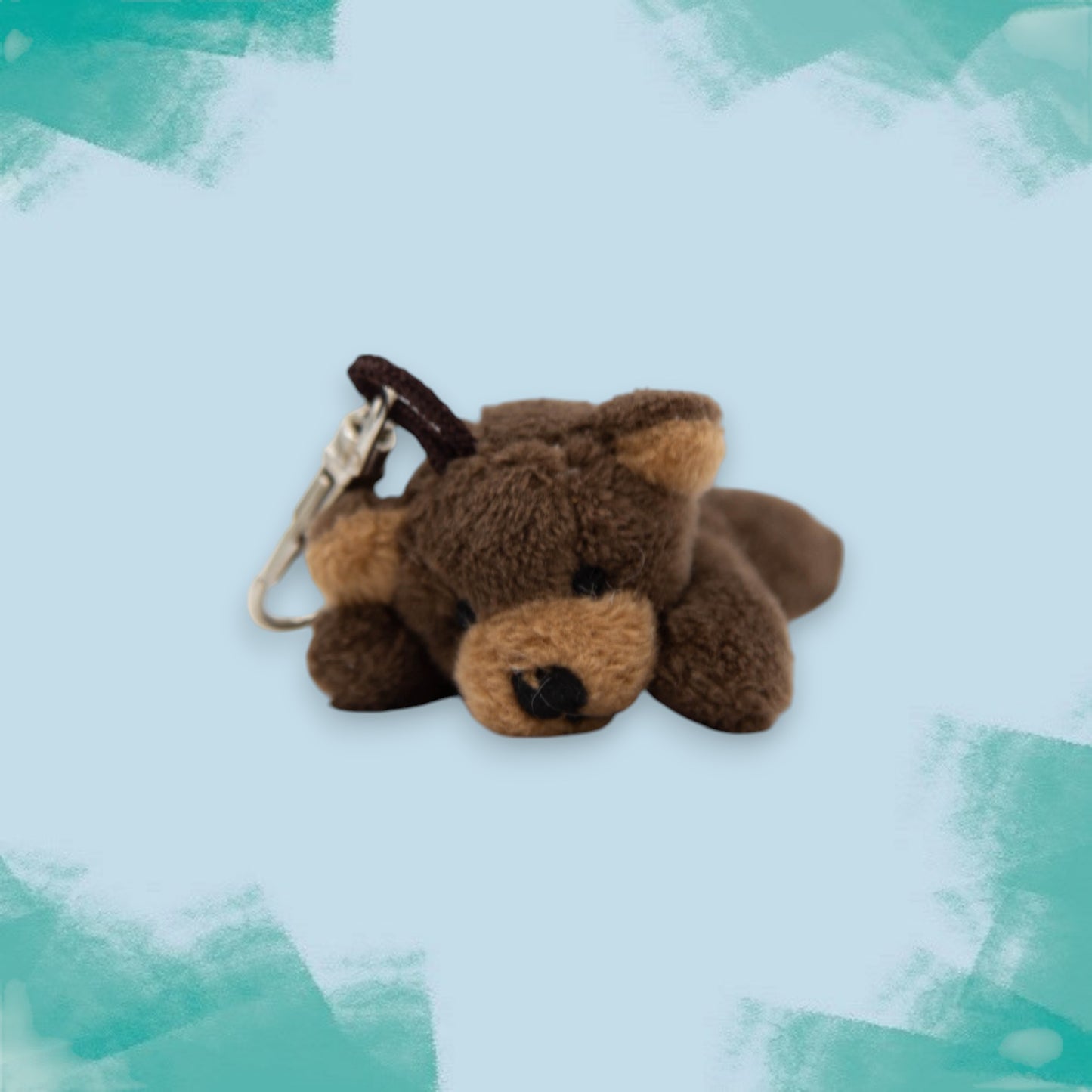 Small Brown Bear Soft Keyring