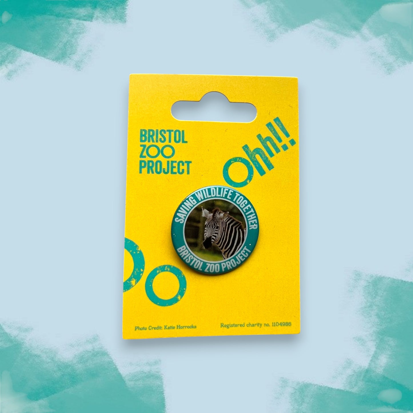 Bristol Zoo Project Pin Badge - Zebra