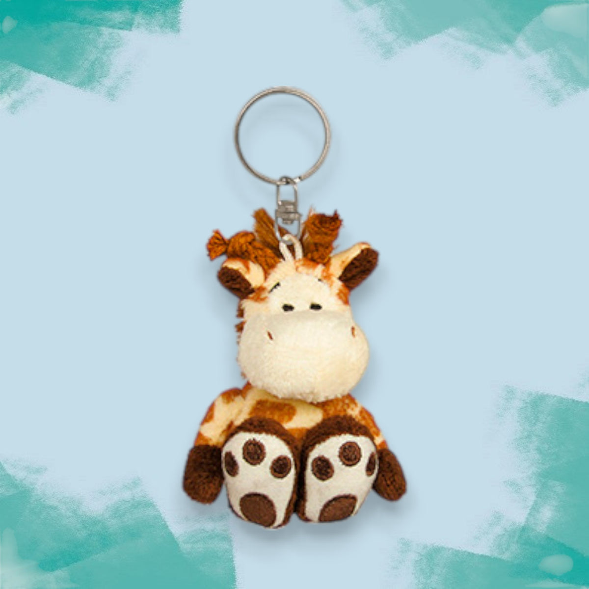 Giraffe Soft Toy Keyring Charm