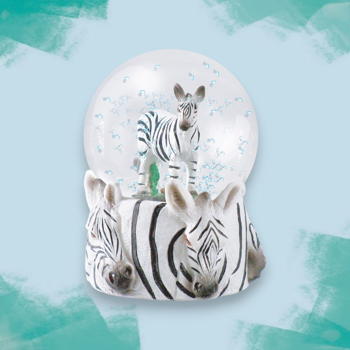 Zebra Snow Globe