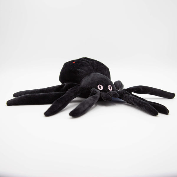 A mini black spider eco soft toy