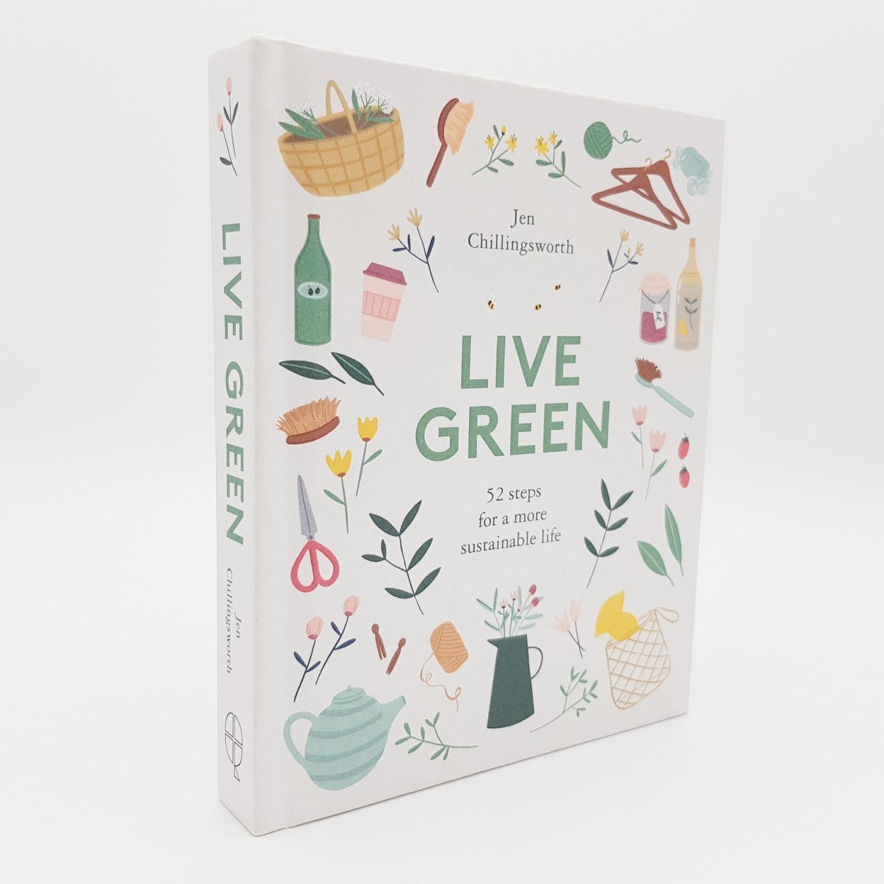 The front cover of 'Live Green' book by Jen Chillingsworth