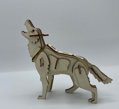 Eco 3D Wolf Wooden Puzzle