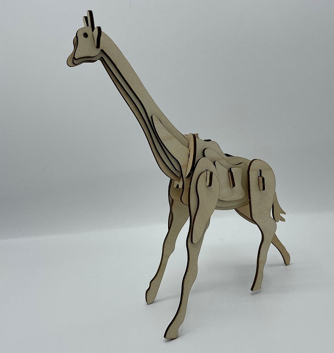 ECO 3D GIRAFFE WOODEN PUZZLE