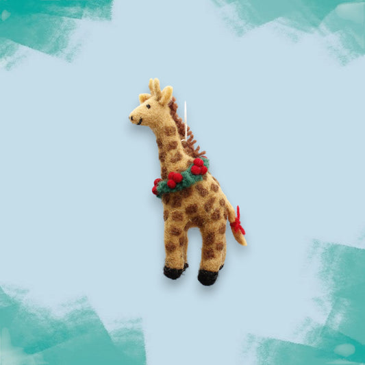 Giraffe Felt Christmas Decoration
