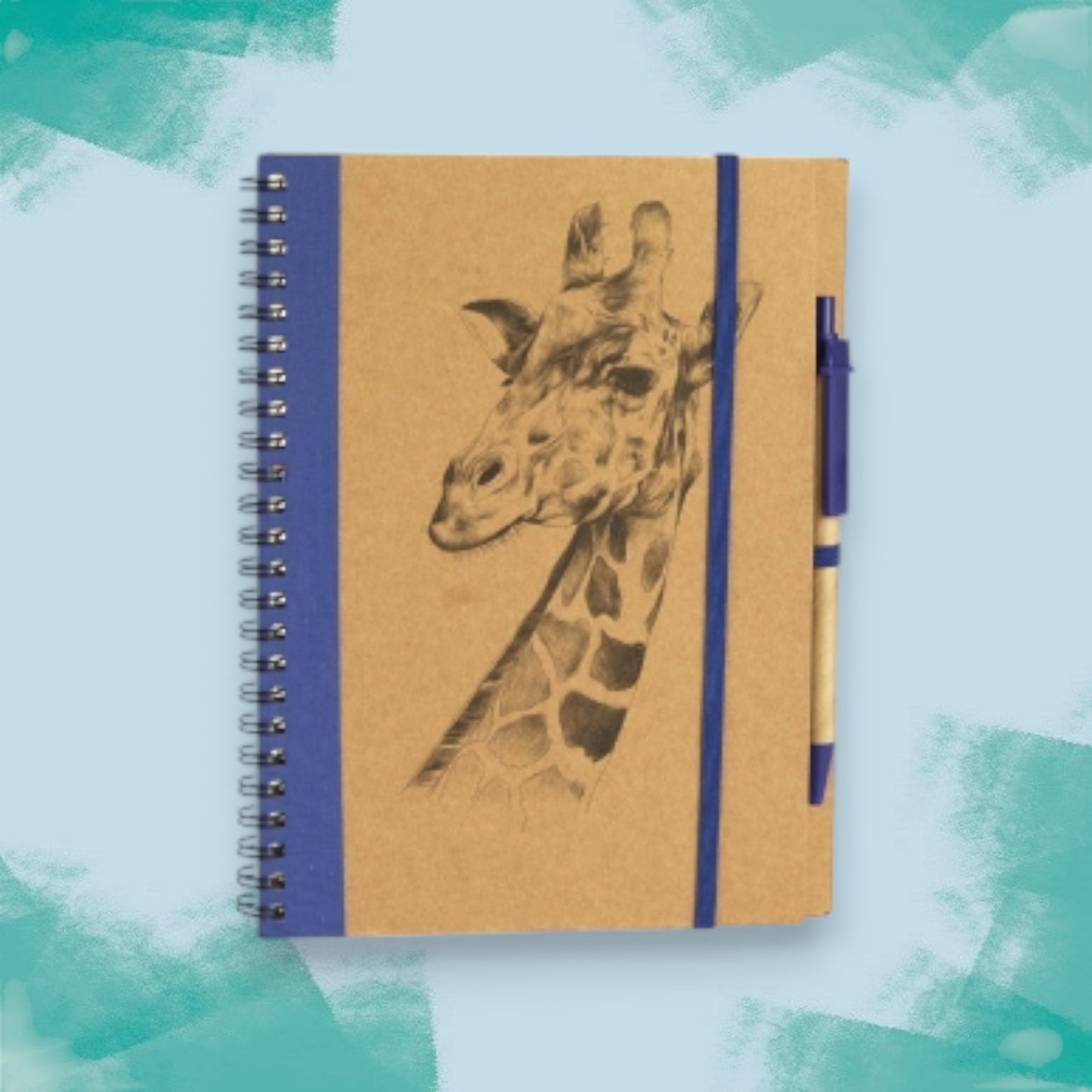 A5 Giraffe Notebook and Pen