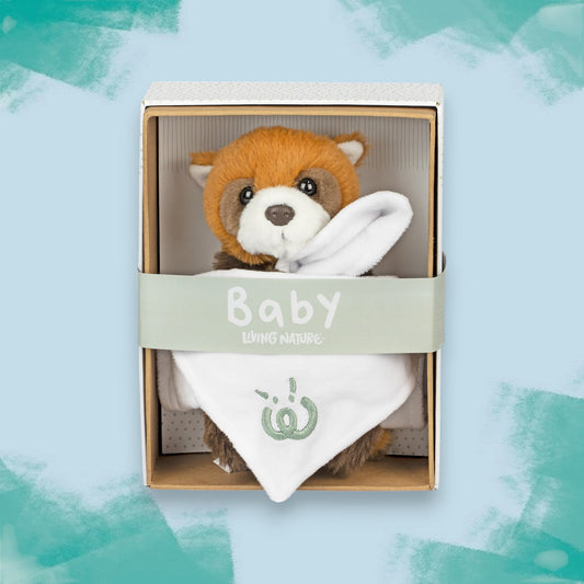 Living Nature Baby Red Panda With Blanket