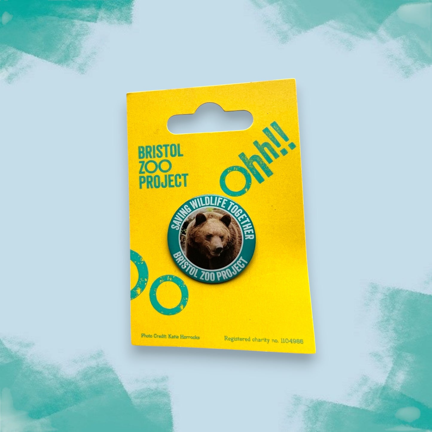 Bristol Zoo Project Pin Badge - Bear