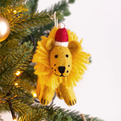 Lion Felt Christmas Decoration