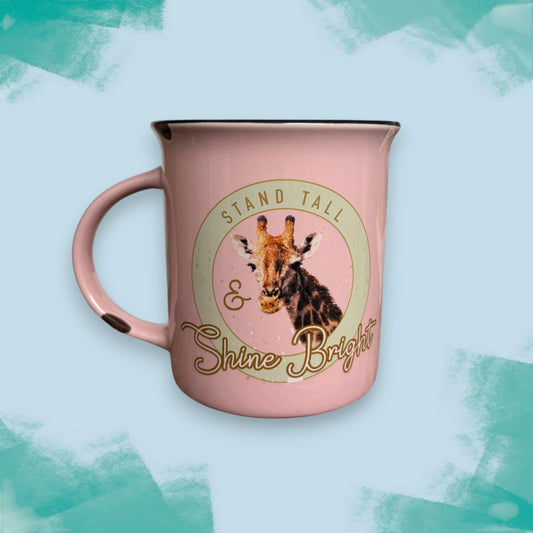 Giraffe Slogan Mug
