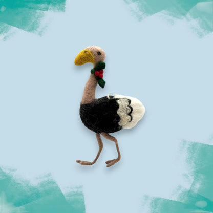 Ostrich Felt Christmas Decoration