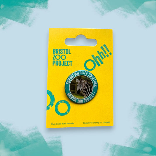 Bristol Zoo Project Pin Badge - Zebra