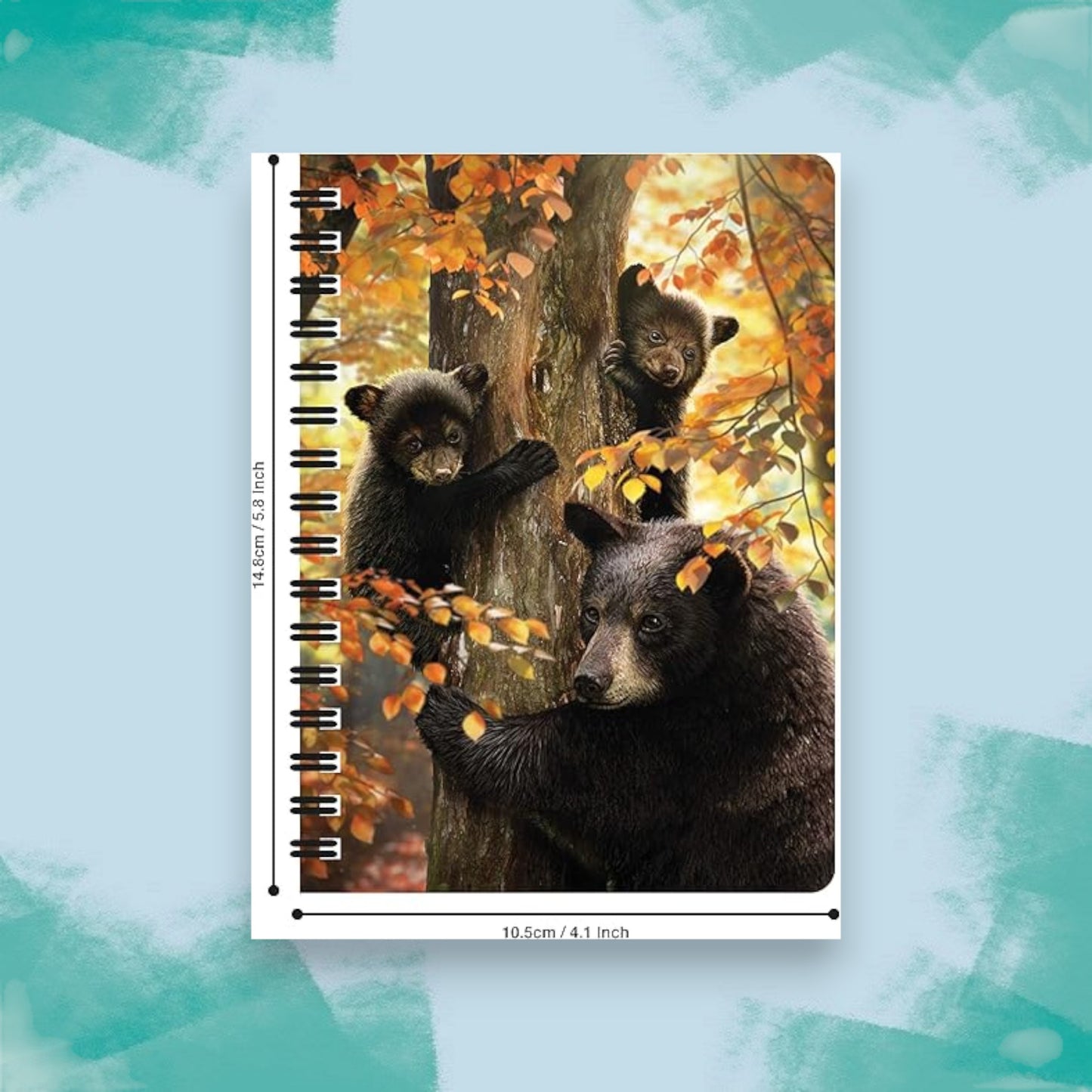 3D Bear and Cubs Notebook