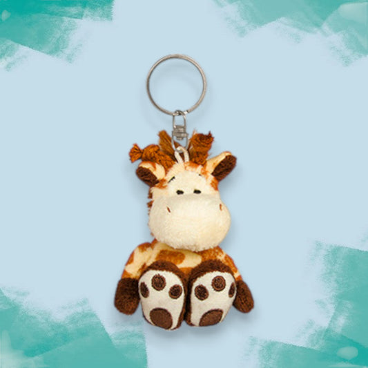 Giraffe Soft Toy Keyring Charm