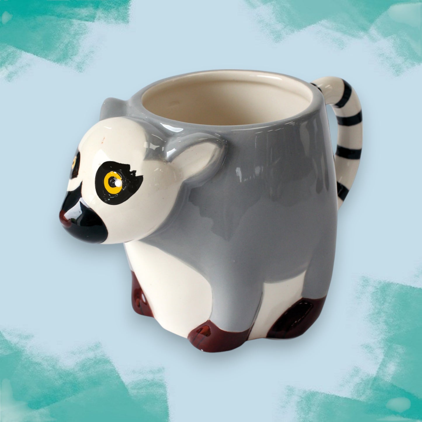 Novelty Ring-Tailed Lemur Mug