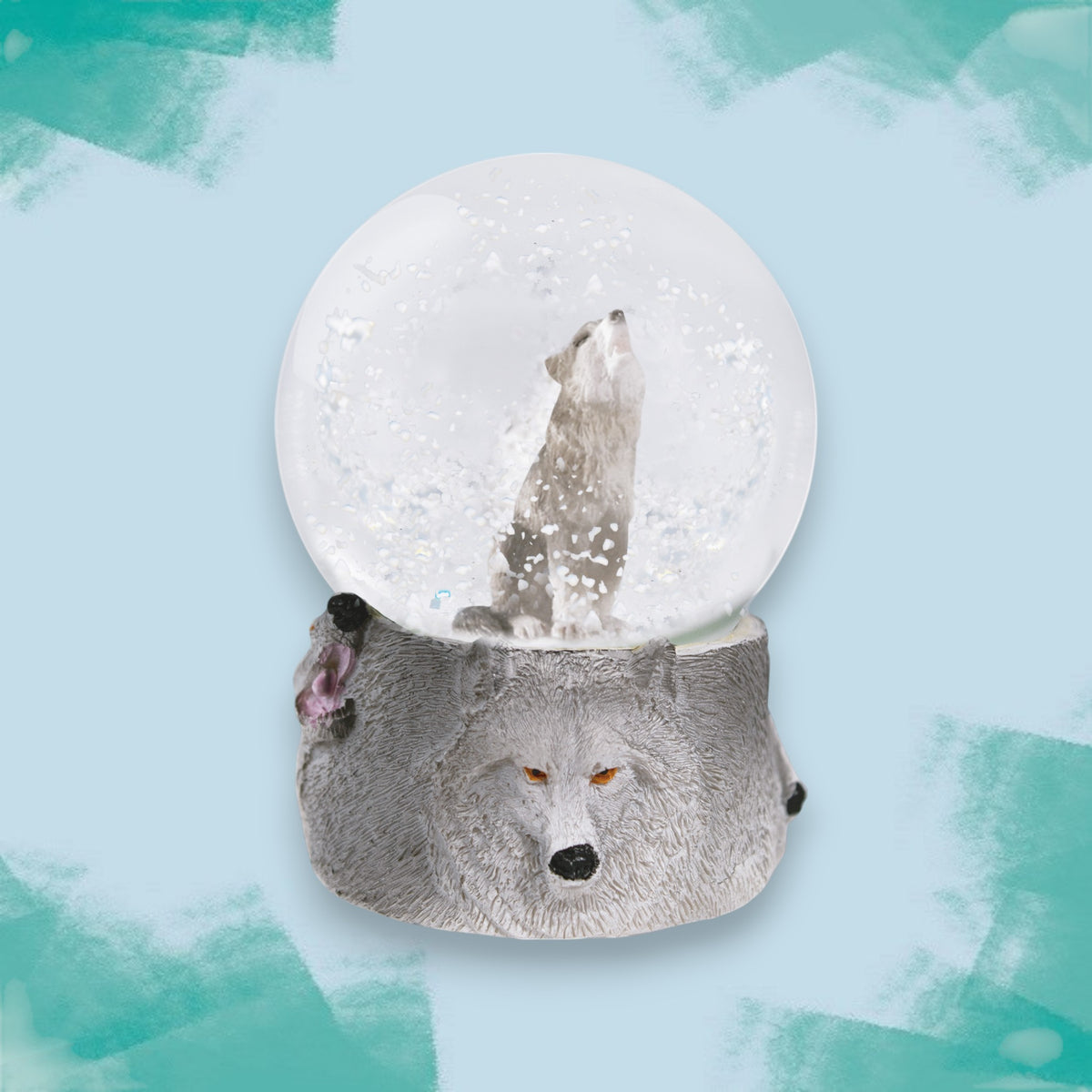 Wolf Snow Globe