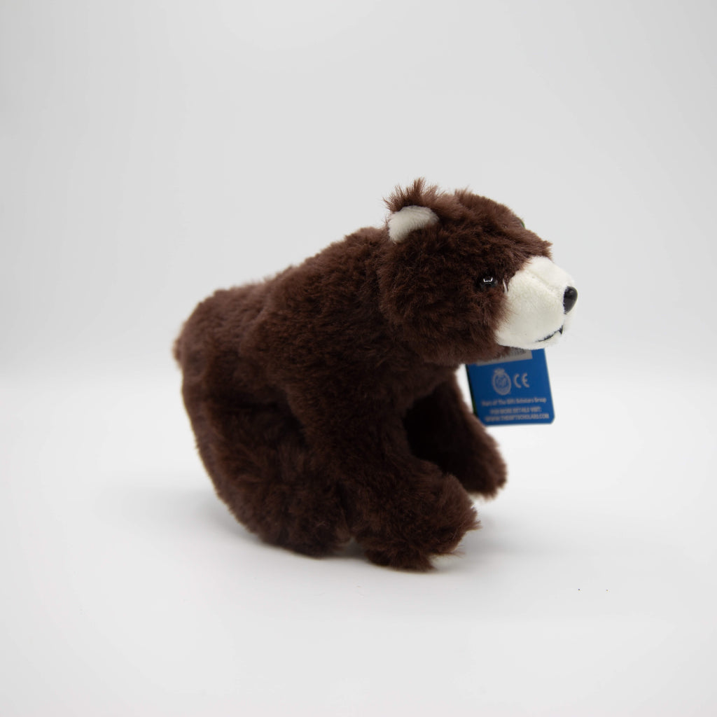 A brown bear mini soft eco toy